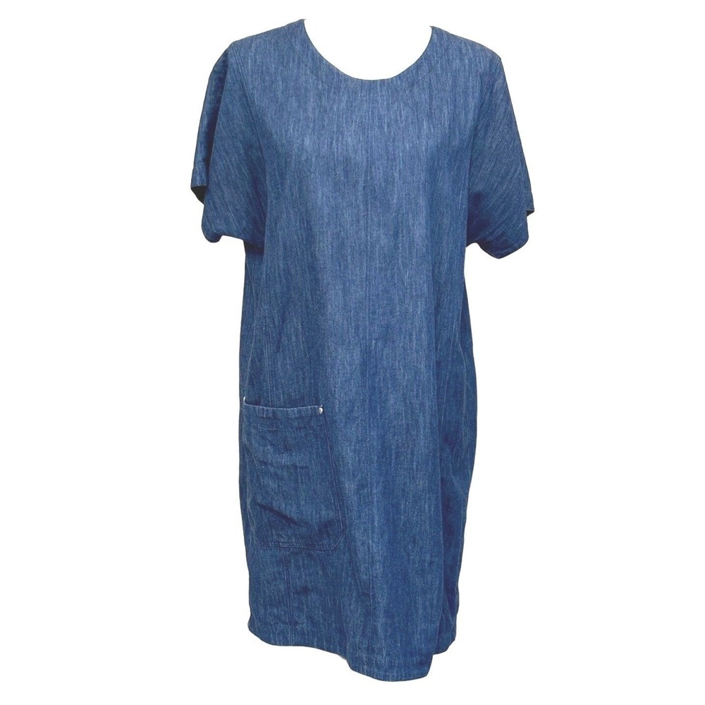 Rag & Bone Liquid Maramar Navy Shift Dress Pocket Large Quiet Luxury Clean Girl